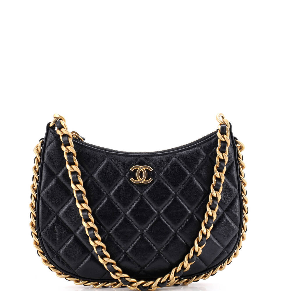 Chanel CC Chain Around Hobo Quilted Lambskin